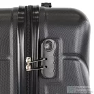 Leziter TraveLux Max közepes bőrönd keményfedeles 68x45x25 cm fekete 8019-BL24