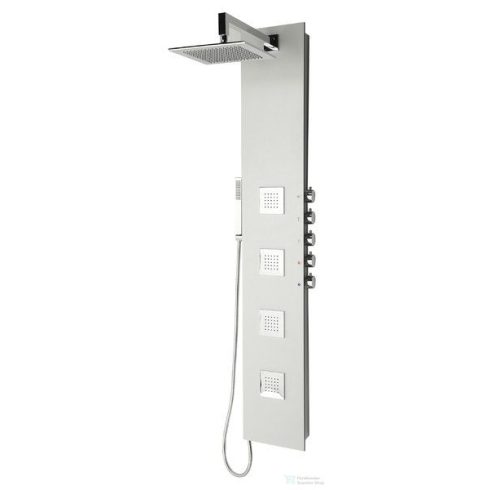 Sapho 5SIDE SQUARE zuhanypanel 250x1550mm, szögletes,fehér 80216