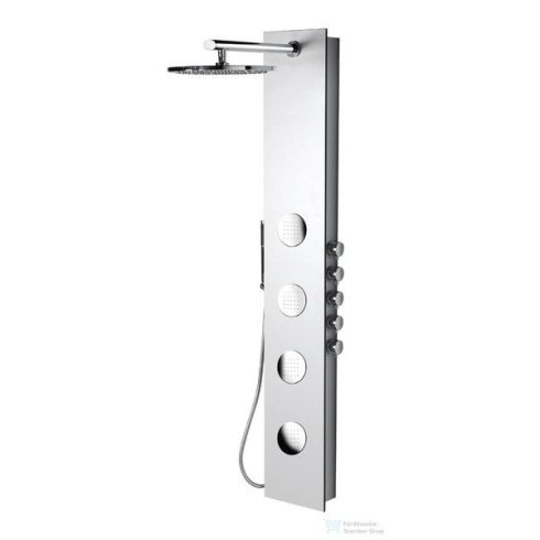 Sapho 5SIDE ROUND zuhanypanel 250x1550mm, kerek, fehér 80217
