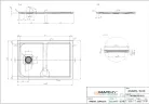 Marmy DOLOMITE - 70x100 Zuhanytálca Gucci Latte