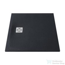 Marmy Dolomite 90x90 matt fekete zuhanytálca