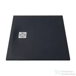 Marmy Dolomite 90x90 matt fekete zuhanytálca