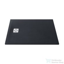 Marmy Dolomite 90x120 matt fekete zuhanytálca