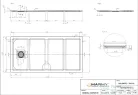 Marmy DOLOMITE - 70x140 Zuhanytálca Cavalli Black