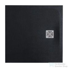 Marmy DOLOMITE - 100x100 Zuhanytálca Cavalli Black