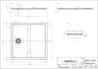Marmy DOLOMITE - 100x100 Zuhanytálca Armani Beige