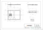 Marmy LOFT - 70x90 Zuhanytálca Gucci Latte