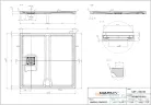 Marmy LOFT - 100x100 Zuhanytálca Prada White