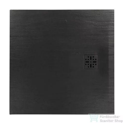 Marmy BASALTO - 90x90 Zuhanytálca Cavalli Black