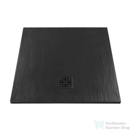Marmy BASALTO - 90x90 Zuhanytálca Cavalli Black