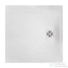 Marmy BASALTO - 100x100 Zuhanytálca Prada White