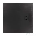 Marmy BASALTO - 100x100 Zuhanytálca Cavalli Black