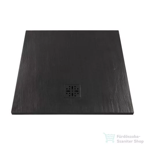 Marmy BASALTO - 100x100 Zuhanytálca Cavalli Black