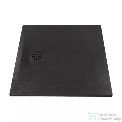 Marmy BASALTO - 100x100 Zuhanytálca Cavalli Black
