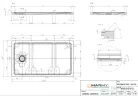Marmy DOLOMITE PRO - 70x120 Zuhanytálca Valentino Grey