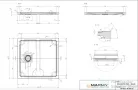 Marmy DOLOMITE PRO - 80x80 Zuhanytálca Armani Beige
