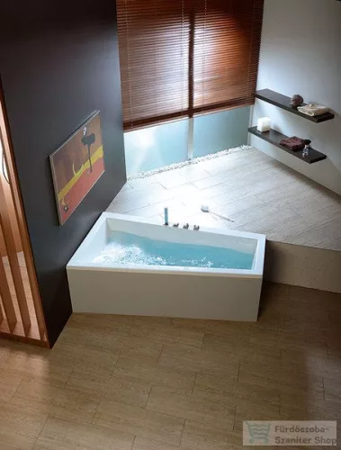 Sapho ANDRA L aszimmetrikus kád 170x90x45cm, balos, fehér 81111