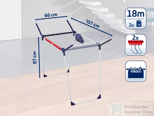 Leifheit Pegasus 180 Solid Plus álló ruhaszárító 81510