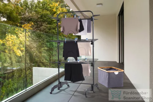 Leifheit Comfort Tower 420 álló ruhaszárító, fekete 81691