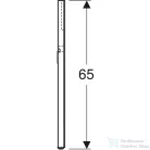 Geberit Option Square 90x65 cm-es tükör felső LED világítással,szálcsiszolt alumínium 819200000
