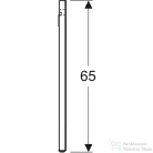 Geberit Option Square 120x65 cm-es tükör két oldali LED világítással,szálcsiszolt alumínium 819220000