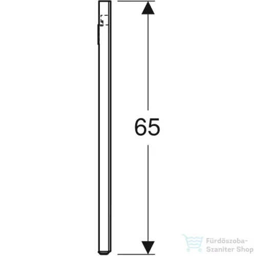 Geberit Option Square 120x65 cm-es tükör két oldali LED világítással,szálcsiszolt alumínium 819220000