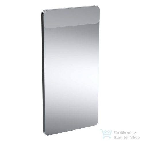 Geberit Option Square 40x80 cm-es tükör felső LED világítással,szálcsiszolt alumínium 819240000