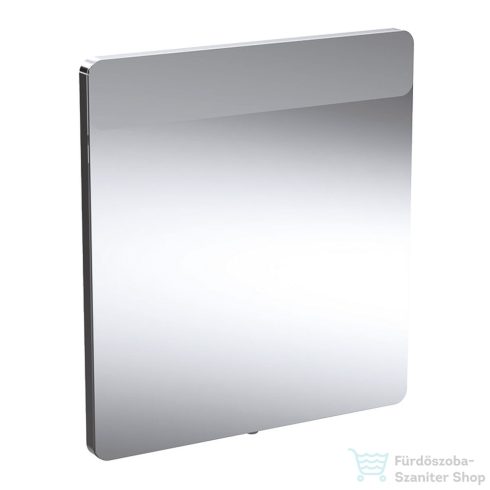 Geberit Option Square 60x65 cm-es tükör felső LED világítással,szálcsiszolt alumínium 819260000