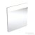 Geberit Option Square 60x65 cm-es tükör felső LED világítással,szálcsiszolt alumínium 819260000