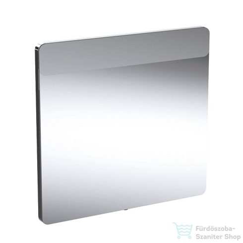 Geberit Option Square 70x65 cm-es tükör felső LED világítással,szálcsiszolt alumínium 819270000