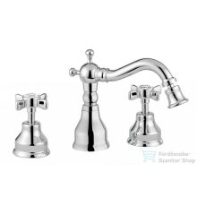   Bugnatese PRINCETON Álló 3 üléses bidet csaptelep kifolyóval króm színben 825