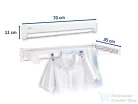 Leifheit Telegant 36 Protect Plus 70x35 cm-es összecsukható fali ruhaszárító 83201