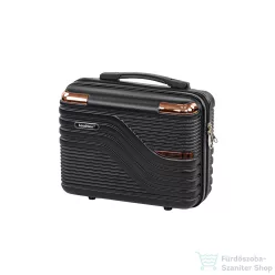   Leziter TraveLux Urban kisméretű kézi bőrönd keményfedeles 28x36x16 cm fekete 833-BL14