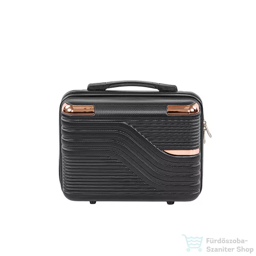 Leziter TraveLux Urban kisméretű kézi bőrönd keményfedeles 28x36x16 cm fekete 833-BL14
