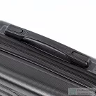 Leziter TraveLux Urban kisméretű kézi bőrönd keményfedeles 28x36x16 cm fekete 833-BL14