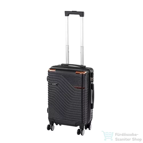 Leziter TraveLux Urban kézipoggyász keményfedeles levehető kerékkel 40x30x20 cm fekete 833-BL16