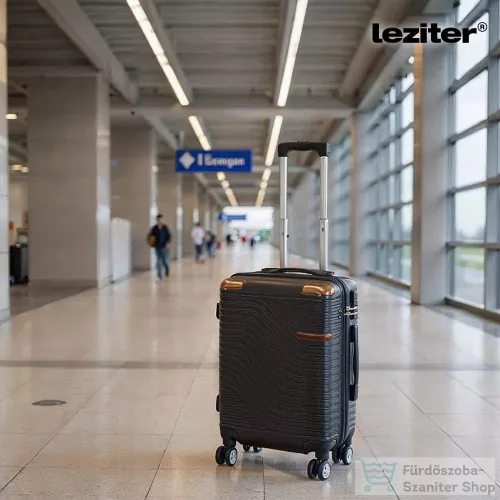 Leziter TraveLux Urban kézipoggyász keményfedeles levehető kerékkel 40x30x20 cm fekete 833-BL16