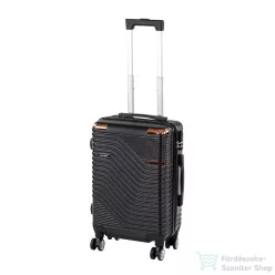   Leziter TraveLux Urban kabinbőrönd keményfedeles levehető kerékkel 50x40x20 cm fekete 833-BL20