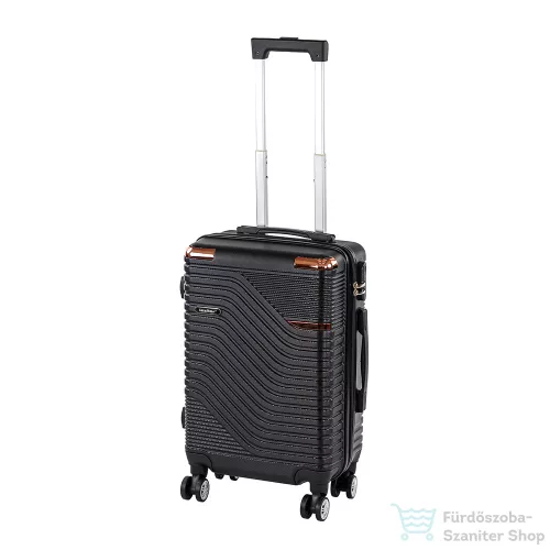 Leziter TraveLux Urban kabinbőrönd keményfedeles levehető kerékkel 50x40x20 cm fekete 833-BL20