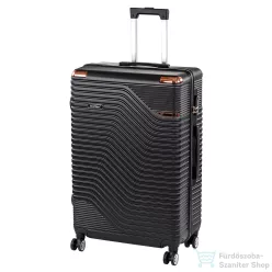   Leziter TraveLux Urban nagy bőrönd keményfedeles 76x50x29 cm fekete 833-BL28