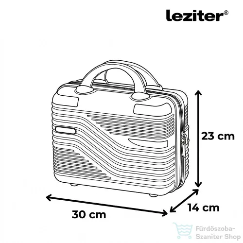 Leziter TraveLux Urban utazó neszeszer keményfedeles 23x30x14 cm lazacrózsaszín 833-LR12