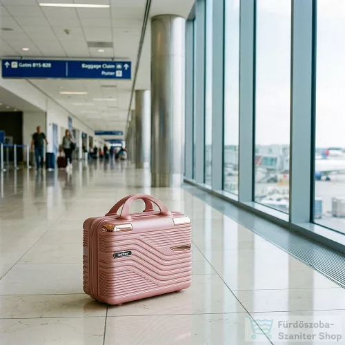 Leziter TraveLux Urban kisméretű kézi bőrönd keményfedeles 28x36x16 cm lazacrózsaszín 833-LR14