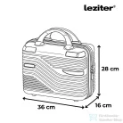 Leziter TraveLux Urban kisméretű kézi bőrönd keményfedeles 28x36x16 cm lazacrózsaszín 833-LR14