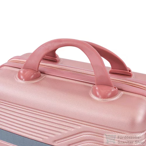 Leziter TraveLux Urban kisméretű kézi bőrönd keményfedeles 28x36x16 cm lazacrózsaszín 833-LR14