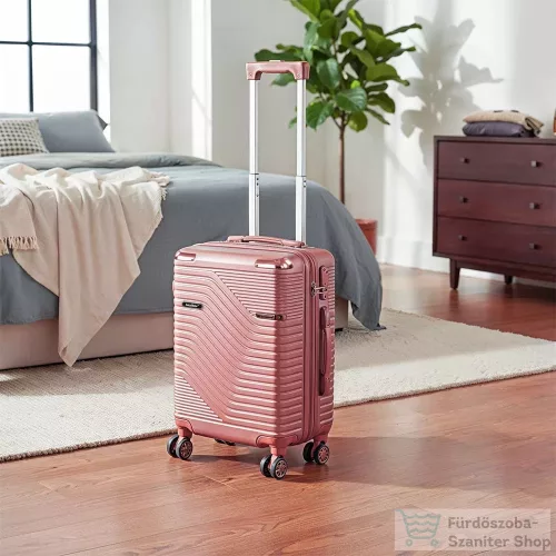 Leziter TraveLux Urban kézipoggyász keményfedeles levehető kerékkel 40x30x20 cm lazacrózsaszín 833-LR16