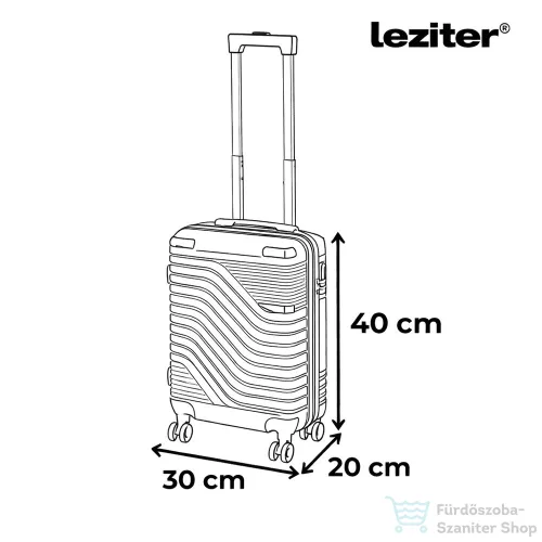 Leziter TraveLux Urban kézipoggyász keményfedeles levehető kerékkel 40x30x20 cm lazacrózsaszín 833-LR16