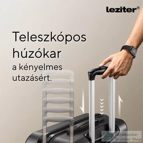 Leziter TraveLux Urban kézipoggyász keményfedeles levehető kerékkel 40x30x20 cm lazacrózsaszín 833-LR16