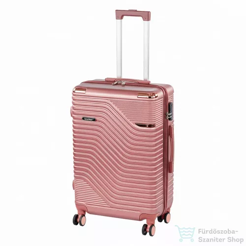 Leziter TraveLux Urban közepes bőrönd keményfedeles 68x45x25 cm lazacrózsaszín 833-LR24