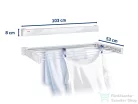 Leifheit Telegant 72 Protect 103x53 cm-es összecsukható fali ruhaszárító 83305