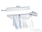 Leifheit Telegant 30 Protect 71x36,5 cm-es összecsukható fali ruhaszárító 83306